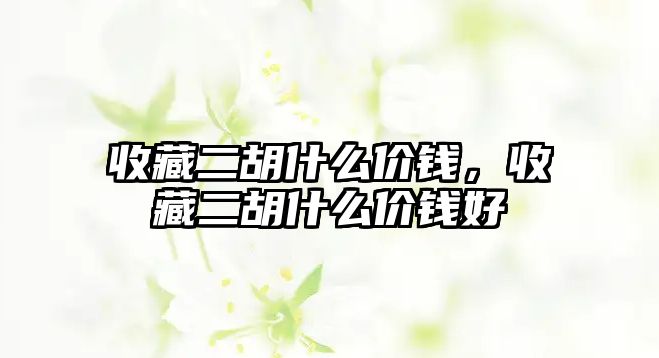 收藏二胡什么價錢，收藏二胡什么價錢好