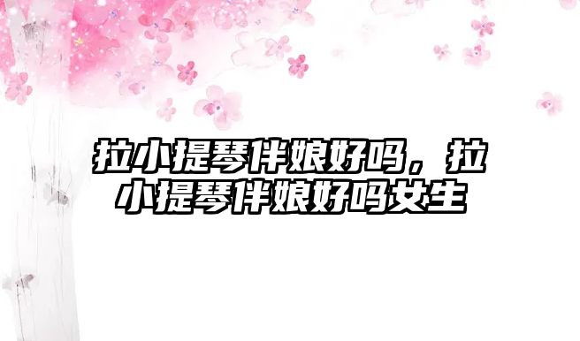 拉小提琴伴娘好嗎，拉小提琴伴娘好嗎女生