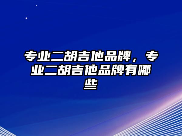 專業(yè)二胡吉他品牌，專業(yè)二胡吉他品牌有哪些