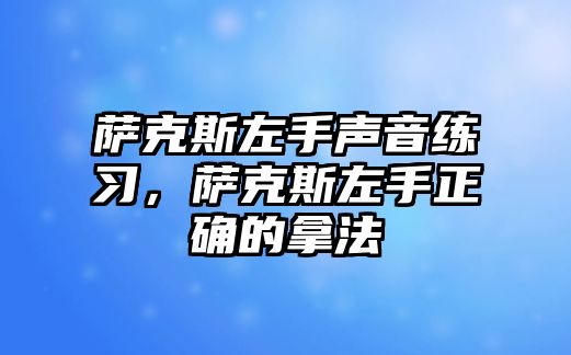 薩克斯左手聲音練習(xí)，薩克斯左手正確的拿法