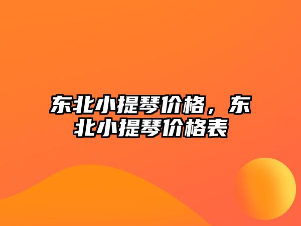 東北小提琴價格，東北小提琴價格表