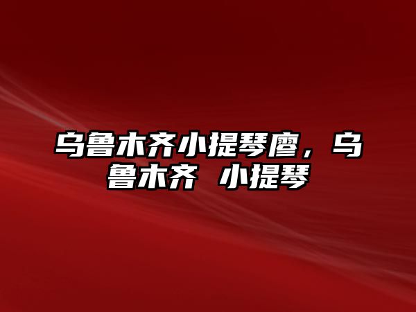 烏魯木齊小提琴廖，烏魯木齊 小提琴