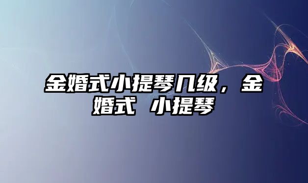 金婚式小提琴幾級(jí)，金婚式 小提琴