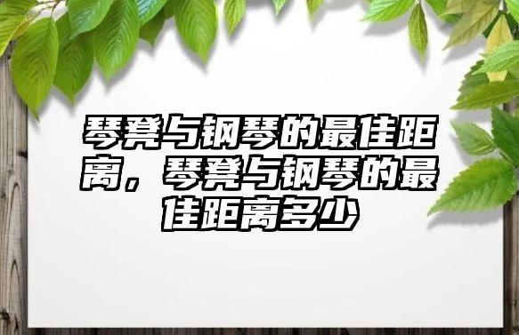 琴凳與鋼琴的最佳距離，琴凳與鋼琴的最佳距離多少