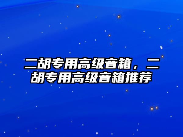 二胡專用高級音箱，二胡專用高級音箱推薦