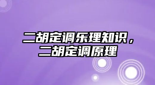 二胡定調(diào)樂理知識，二胡定調(diào)原理