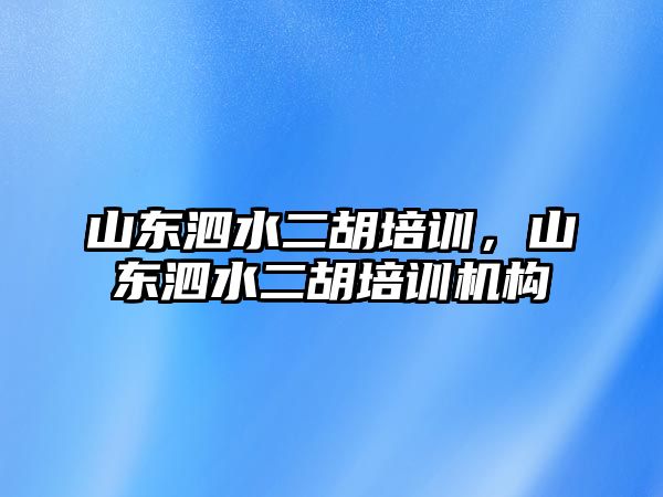 山東泗水二胡培訓，山東泗水二胡培訓機構