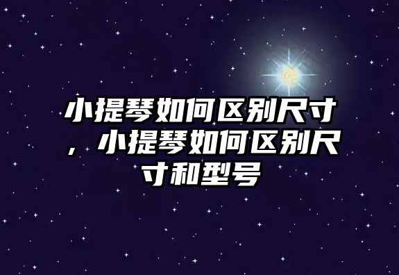 小提琴如何區別尺寸，小提琴如何區別尺寸和型號