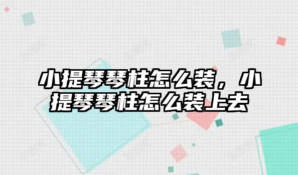 小提琴琴柱怎么裝，小提琴琴柱怎么裝上去