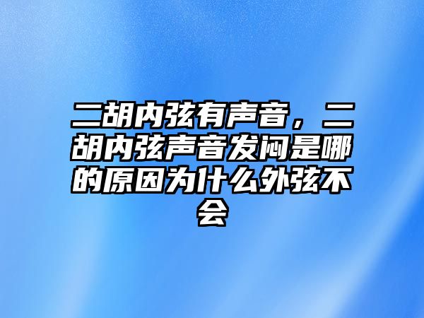 二胡內(nèi)弦有聲音，二胡內(nèi)弦聲音發(fā)悶是哪的原因?yàn)槭裁赐庀也粫?huì)