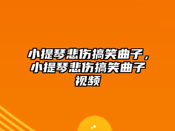 小提琴悲傷搞笑曲子，小提琴悲傷搞笑曲子視頻