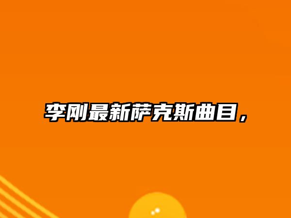 李剛最新薩克斯曲目，