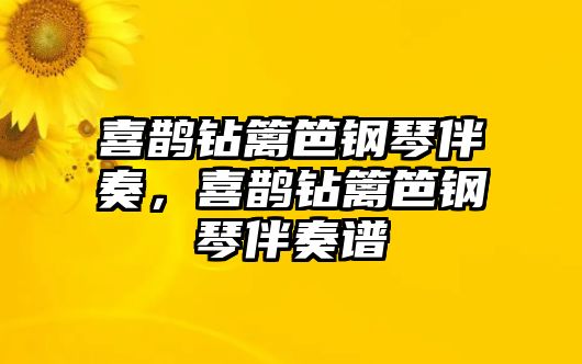 喜鵲鉆籬笆鋼琴伴奏，喜鵲鉆籬笆鋼琴伴奏譜