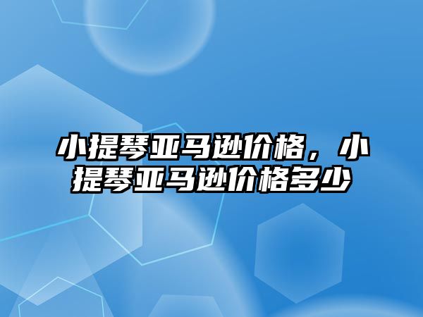 小提琴亞馬遜價格，小提琴亞馬遜價格多少