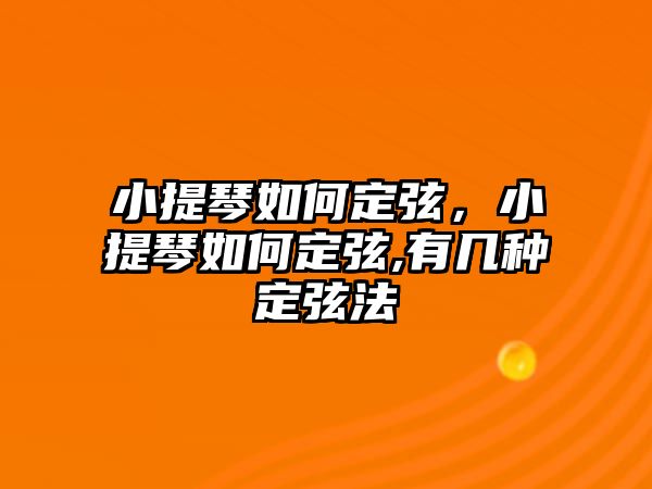 小提琴如何定弦，小提琴如何定弦,有幾種定弦法