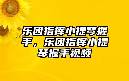 樂團指揮小提琴握手，樂團指揮小提琴握手視頻