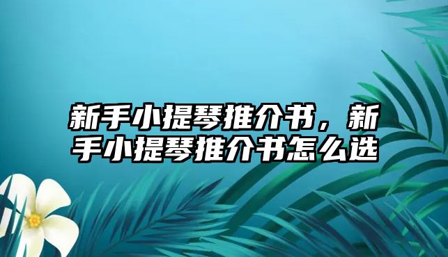 新手小提琴推介書，新手小提琴推介書怎么選