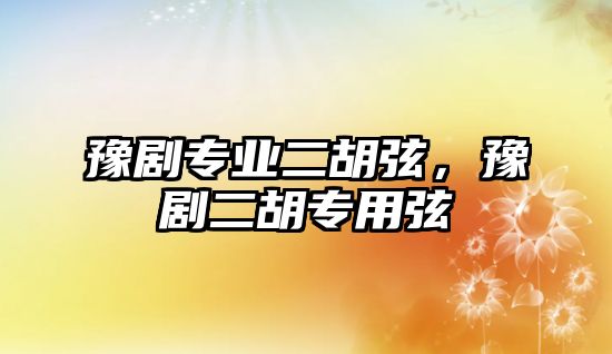 豫劇專業二胡弦，豫劇二胡專用弦