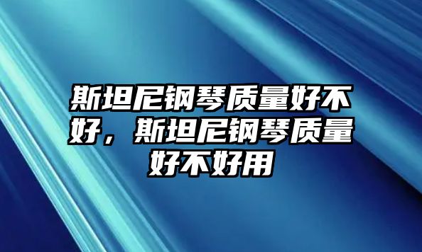 斯坦尼鋼琴質量好不好，斯坦尼鋼琴質量好不好用