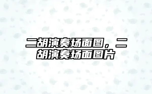 二胡演奏場面圖，二胡演奏場面圖片