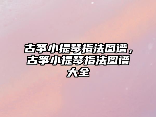 古箏小提琴指法圖譜，古箏小提琴指法圖譜大全